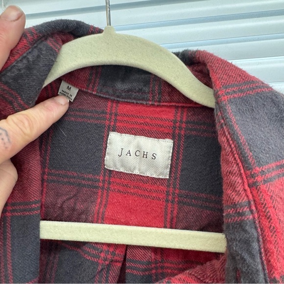 Red & Black Plaid Flannel Shirt - Picture 7 of 8